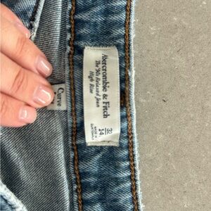 Abercrombie & Fitch High Rise Blue Jeans